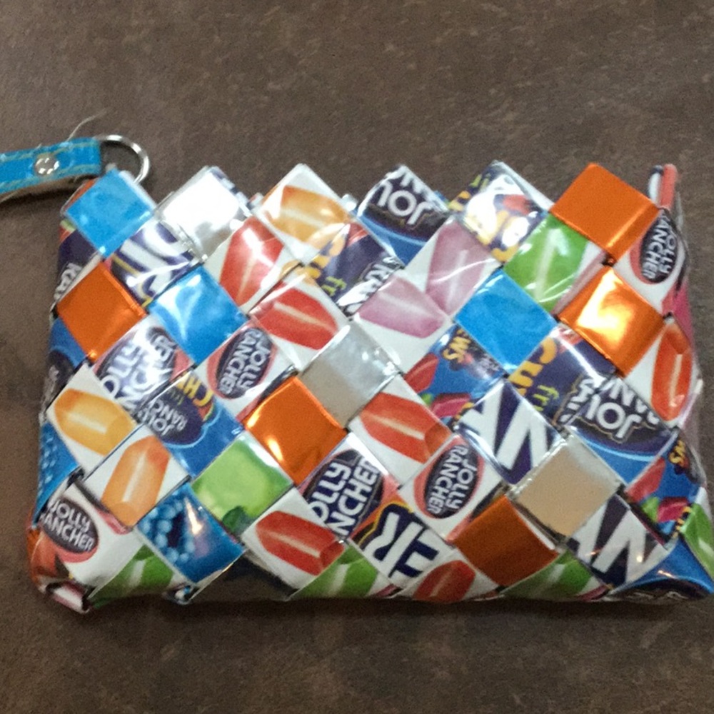 Jolly rancher homemade purse.